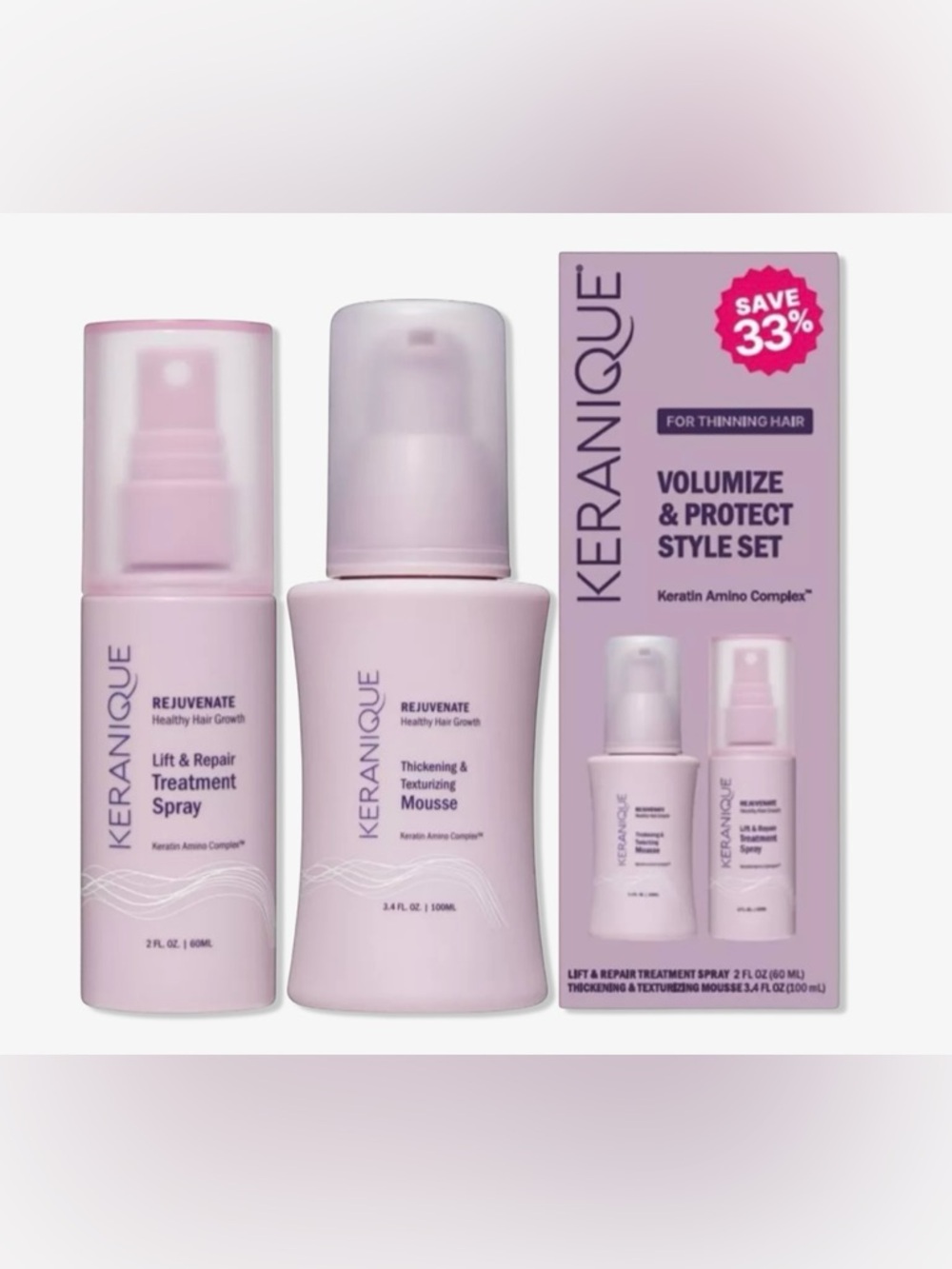 Keranique Volumize & Protect Style Duo Limited Edition Set